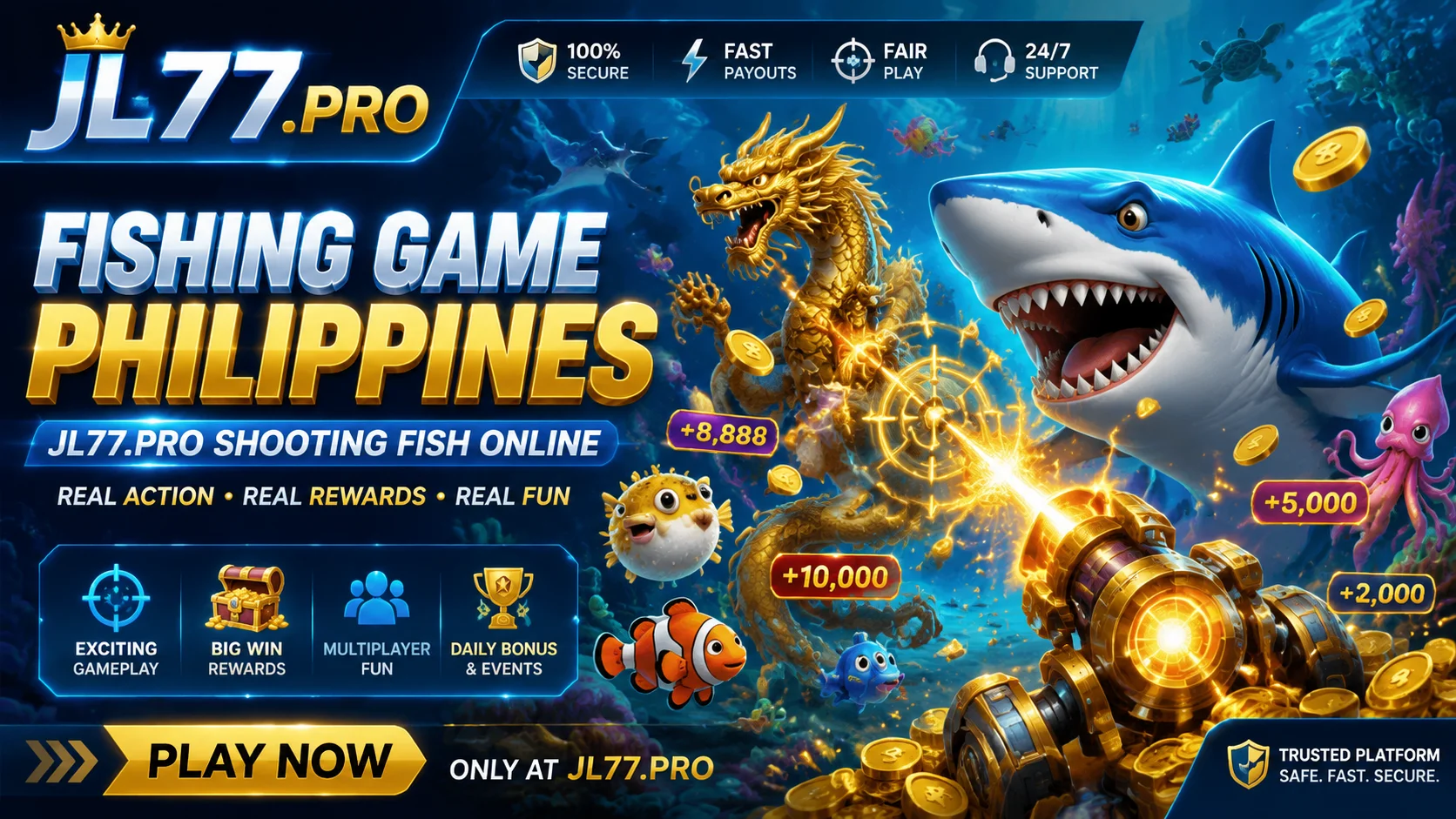 JL77 Fishing Games banner 3